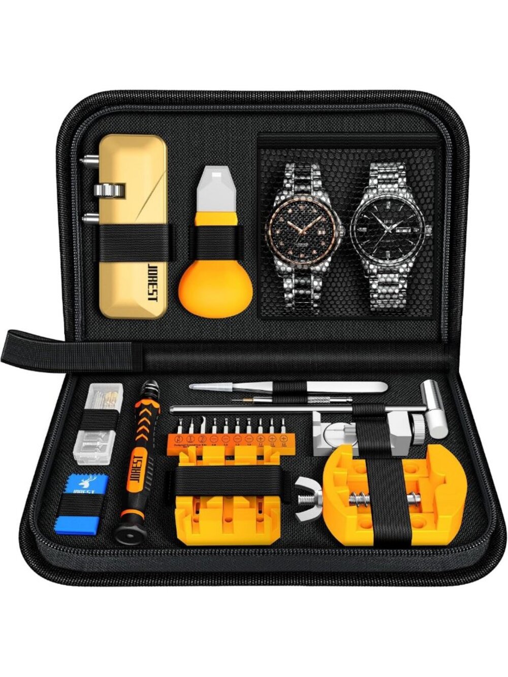 Watch Repair Tool Kit - Battery Replacement, Strap Adjustment, Case Opener